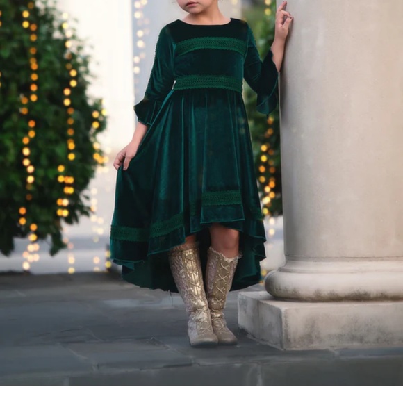 Trish Scully Gramercy Gold Boot Little Girl 13 - Picture 8 of 15